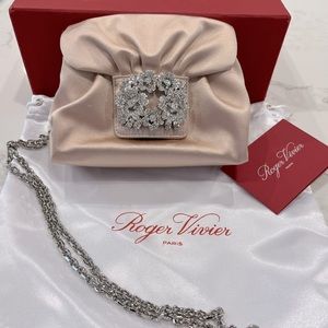 Roger Vivier Bouquet Strass Buckle Micro Bag
